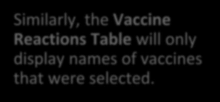 Immunizations Immunizations, Infusions, Transfusions Similarly, the Vaccine