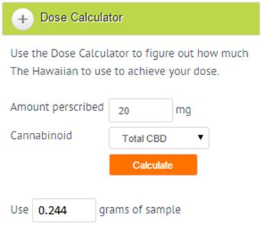 082 Consume 244 mg of the product To access the dose calculator use a smartphone to scan the QR code found on