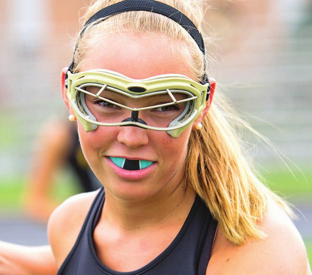Protect your pearly whites: Use a sports mouthguard Research has shown that the overall risk of orofacial injury is reduced when a sports mouthguard is worn during athletic activity.