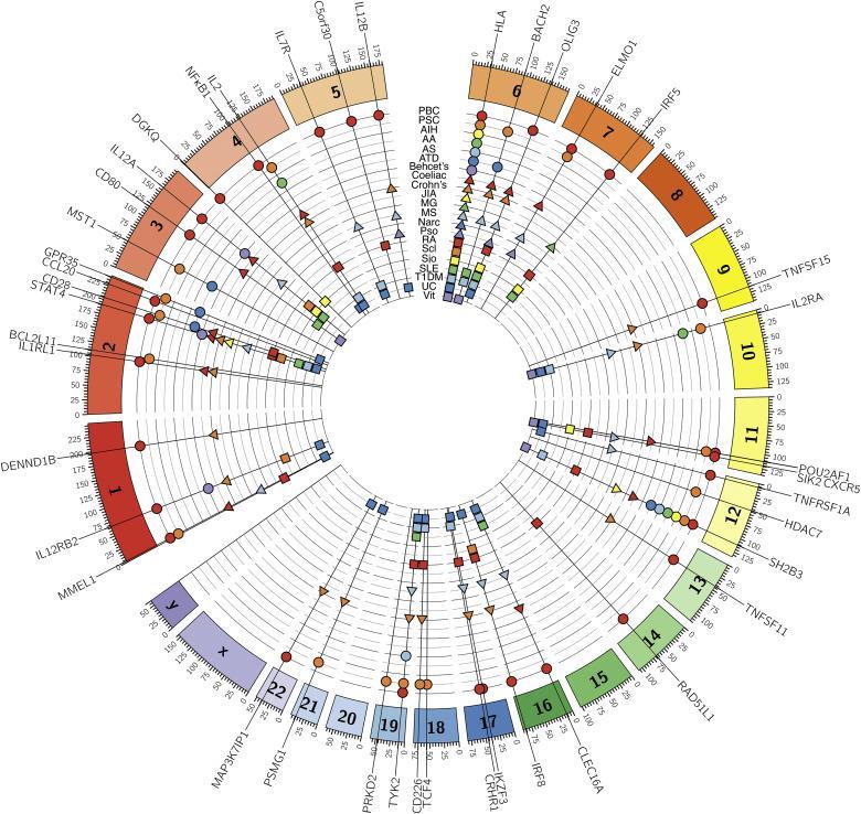 Using GWAS to identify genetic predisposition in hepatic autoimmunity Many Genetic associations of PBC, AIH, PSC