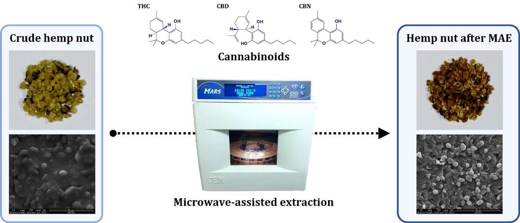 Effect of (A) extraction solvent, (B) microwave power, (C) temperature, and (D) extraction time on the yields of cannabinoids.