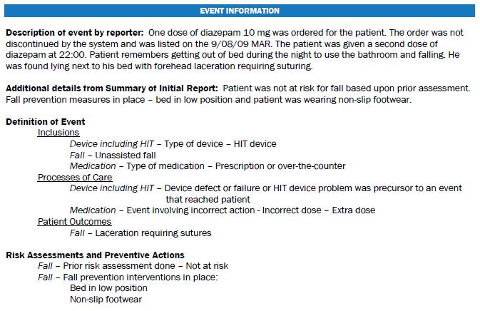 AHRQ Common Format for