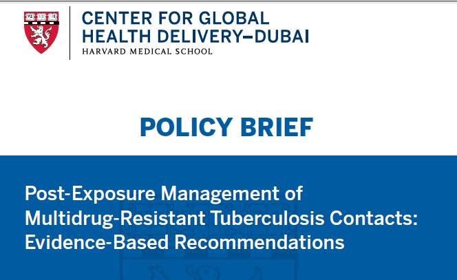 (2015) Post-exposure management of multidrug-resistant tuberculosis contacts: evidence-based