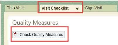 3. A checklist will generate for you review of the measures.