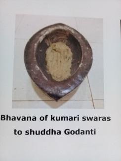 abhava 9 Niswadu -ve + 10 Weight of Godanti 370gm 320 gm