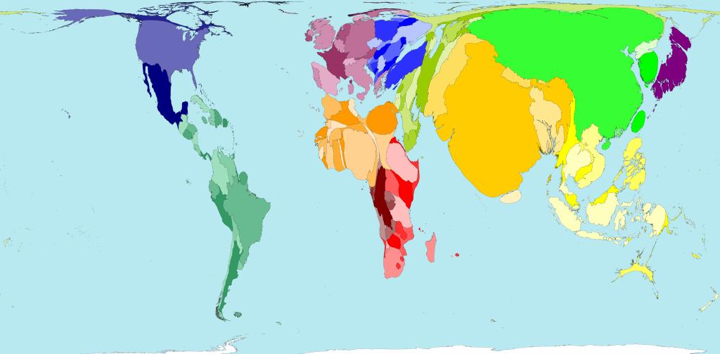 Area Proportional to Population www.