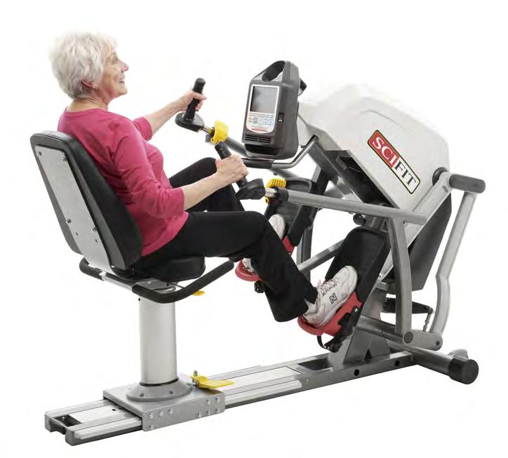 RECUMBENT STEPPER The low impact StepOne recumbent stepper provides a smooth, total body functional exercise.