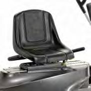 Optional oversized swivel seat Very low starting resistance Bi-directional exercise Dual position handles allow user to change