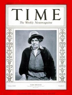 About Marie Dressler Marie Dressler was born in Cobourg on November 9, 1868 Marie Dressler was: a popular star of stage, silent movies, and the earliest talking pictures awarded Best Actress at the 4
