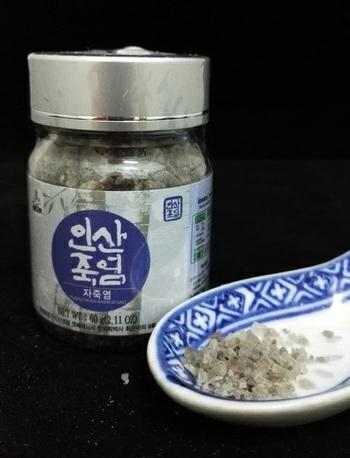 Bamboo Salt is originally from Korean folk remedies with thousand years history. The natural sea-salt from the West Coast of South Korea is chosen and filled into 3 years growth s bamboo trunks.