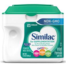 Similac For Supplementation Infant Formula with Iron A 19 Cal/fl oz, nutritionally complete, milk-based, iron-fortified formula for breastfeeding moms who choose to introduce formula.