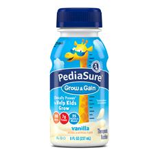 PEDIASURE GROW & GAIN is clinically proven * nutrition to help kids grow and is a nutritious supplement for kids falling behind on growth. 1,2,3,4,5 For oral or tube feeding.