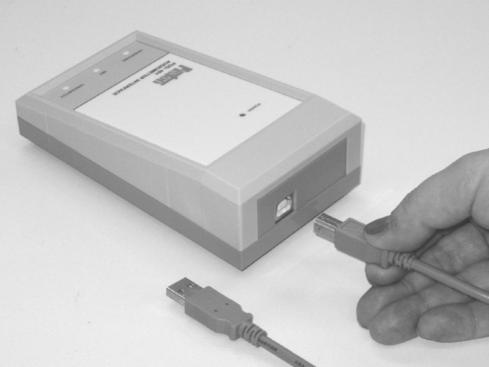 Installation of PDD-401 audiometer Connect the audiometer to a free USB port of the IBM/PC