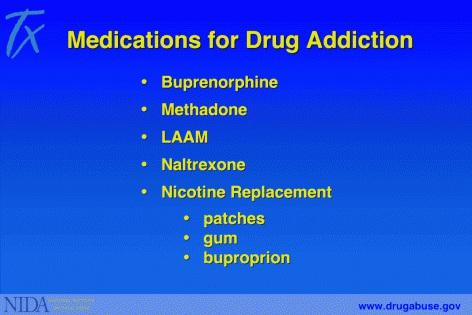 Section IV 1: Medications for drug addiction Medications are an important element of treatment for many patients, especially when combined with counseling and other behavioral therapies.