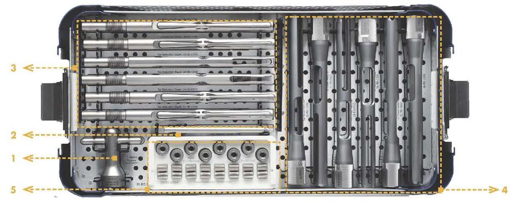 REFORM ADD-ON INSTRUMENT TRAY 39-BK-0203 Top Level 3 2 1 5 4 1 39-RD-0316 T-Handle Reducer 1 2 39-RD-0348 Tower Bridge Hex Wrench 1