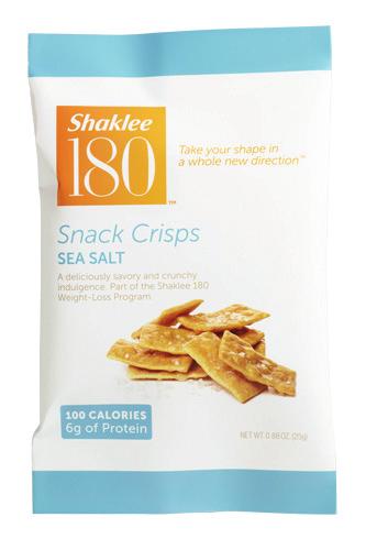 Shaklee 180 Snack Bar A sweet, guilt-free treat Powered by Leucine Each bar delivers 9 10 grams of non-gmo soy protein and 3