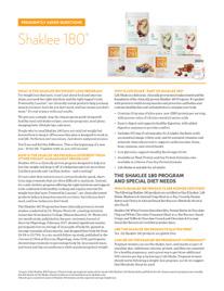 fit for life: Life Shake Product Sheet Shaklee 180 FAQs Life Plan: