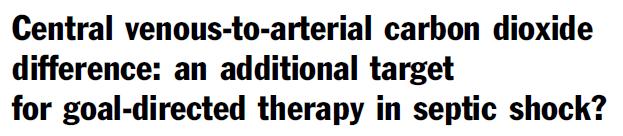, et al In ICU-resuscitated patients, targeting only ScvO 2 may not be sufficient to guide therapy.