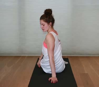 spine 3 Continue spinal rotation while initiating lateral stretch