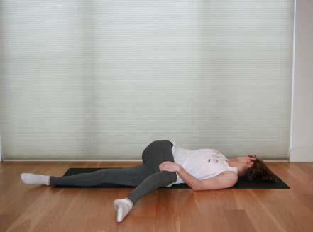 against hands 8. Seated Glute Stretch 9.