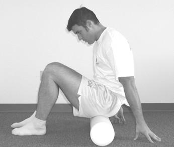 Upper & Lower Hamstring Balance on hands and feet, rolling the