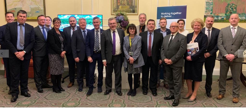 Ayrshire Council Leaders, Chief Executives, business partners and politicians at the Ayrshire Growth Deal reception held in Dover House, Whitehall on 15 January.