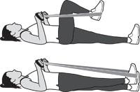 11. Hip Adduction Main muscles worked: Adductors You should feel this exercise at your inner thigh up to a 10 lb. weight.