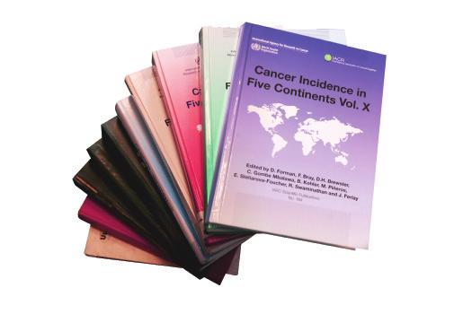 strategies IARC Handbooks of Cancer Prevention; Histological and genetic classification of human tumours WHO Classification of Tumours ( Blue Books ); Global cancer statistics GLOBOCAN, Cancer