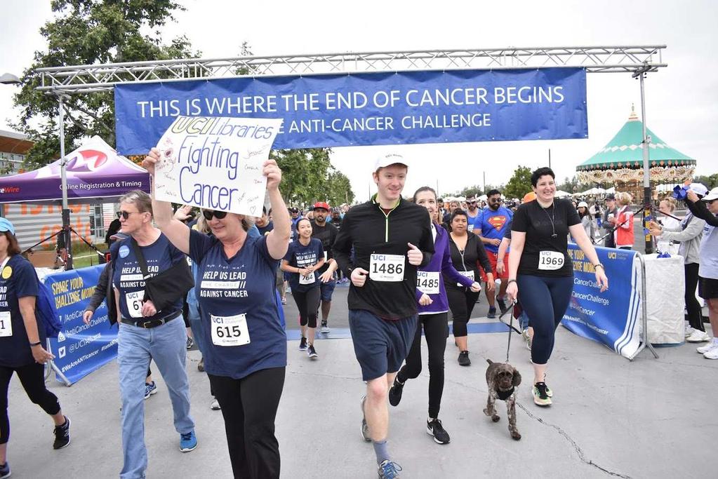 Charitable Causes Participation in Anti-Cancer Challenge UCI Libraries Fighting Cancer Team joined the UCI Anti-Cancer Challenge at Orange County Great Park in Irvine in May 2018.