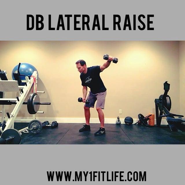DB SINGLE ARM ROW JUMPING JACKS DB ALTERNATING LATERAL RAISE Using a bench, hinge at the hip and place one hand on it to stabilize Holding a dumbbell in the other hand slowly begin to lift the weight