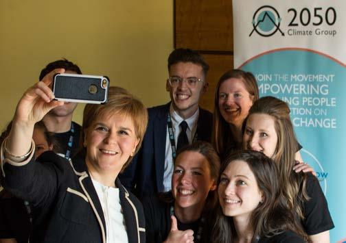 7 First Minister and 2050 Climate Group Nicola Sturgeon, First Minister of Scotland, spoke at 2050 Climate Group s Youth Climate Summit in April 2018 on Scotland s climate leadership.