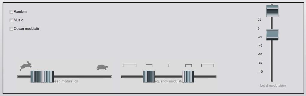3. Adjust the modulation stimulus with sliders as a counseling tool for the patient.