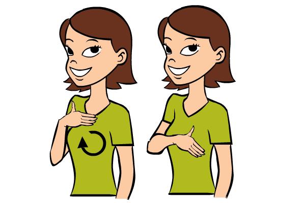 Slide 6: Simple Signs General Figure 4 Clip art of a woman signing "please" Please/Thank You You re welcome Awesome You re doing good!