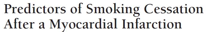 Smoking cessation Arch Intern Med.