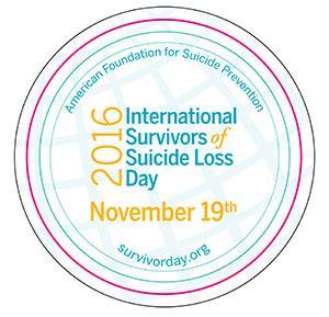 Healing Programs International Survivors of Suicide Loss Day Saturday Nov 19, 2016 Survivor Day is the one day a year when thousands of