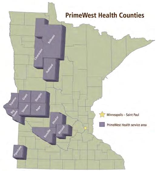 About PrimeWest Health PrimeWest Health is a county - owned health plan, serving 13 rural counties