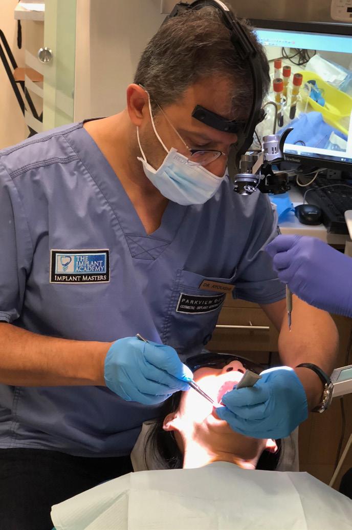 Dentistry. Dr. Ayoughi has made substantial contributions to his profession through Mentorship. Dr. Ayoughi resides in Vancouver and maintains two private practices devoted cosmetic and implant dentistry.
