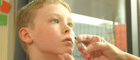 The flu vaccine Where and when will my child get the vaccine? The flu vaccine is offered to all primary school children in Scotland at school between October and December.
