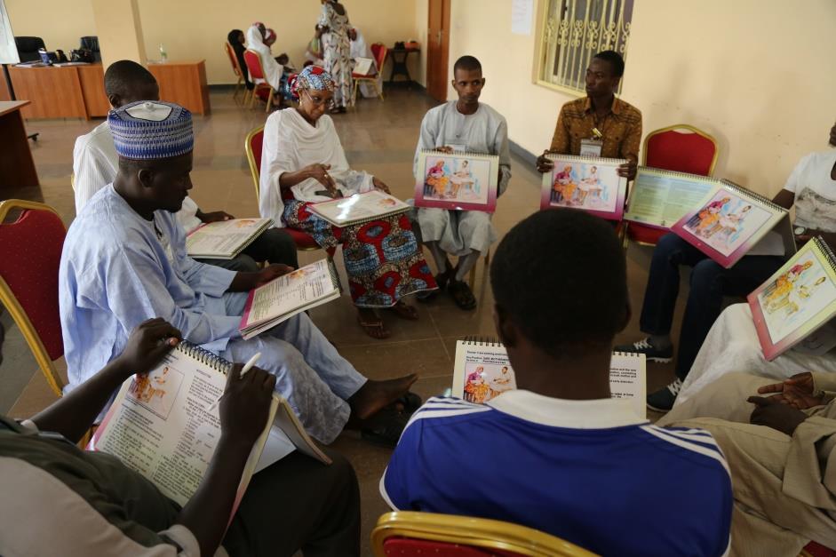 WHO action To respond to health needs of people in newly liberated areas, WHO in collaboration with the Ministry of Health and State Ministry of Health, Borno state, trained 28 community Photo: WHO/