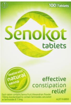CONSTIPATION: PRACTICAL Senna/Senokot Stool softener(s) Polyethylene glycol electrolyte solution (Miralax)