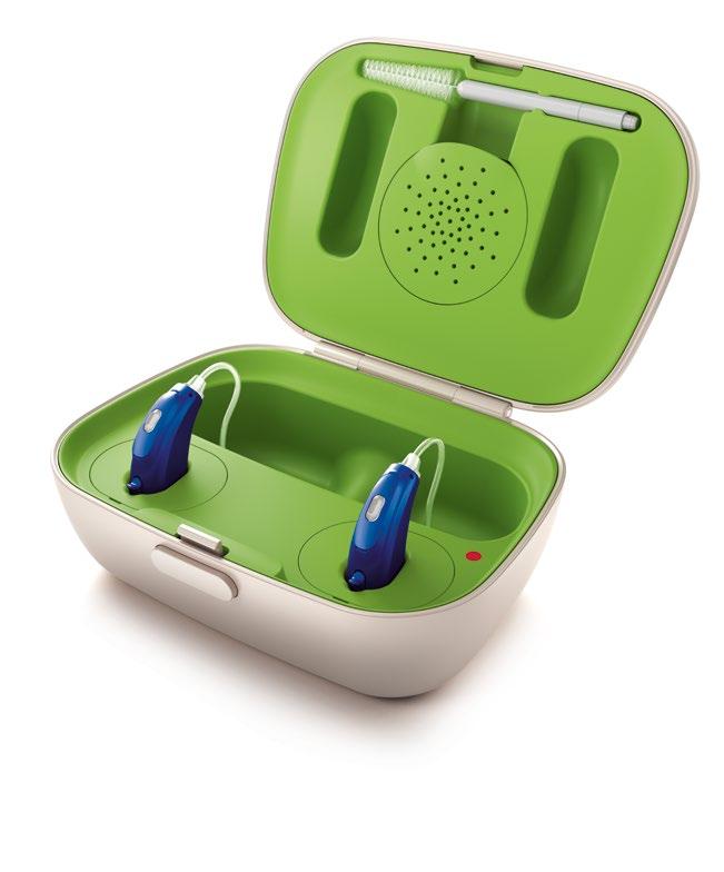 Sky B-PR Phonak Charger Case: Comes with charger, drying kit, protective hard case, and cleaning tool.