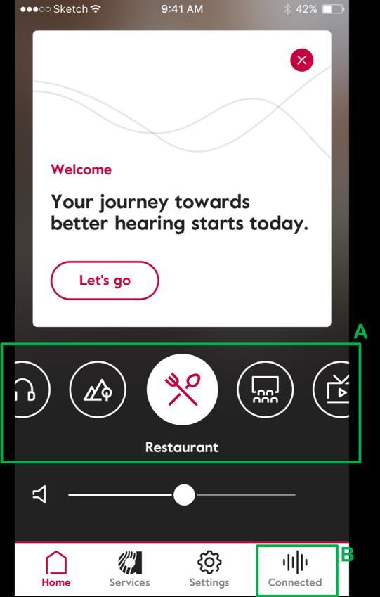 6. S 6.1. Pairing - connection with the hearing aids The pairing is the process during which the user connects the hearing aids to the mobile app.