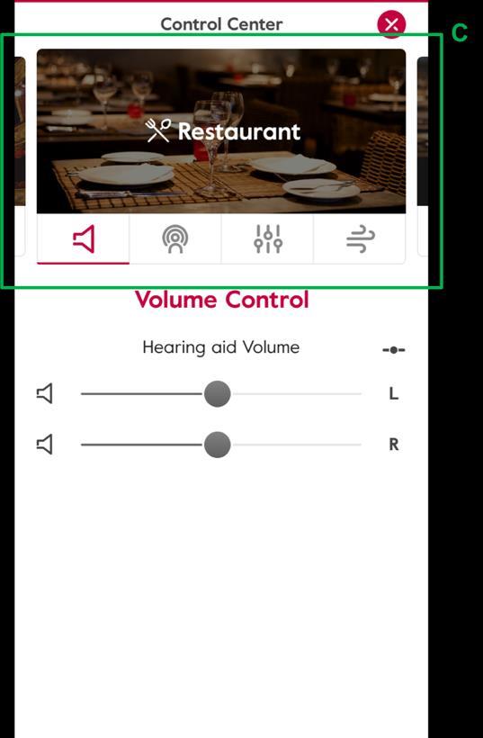 Moreover, if the user taps fourth item in the lower menu (reported as B in Figure 1), a new section of the app is opened, where the