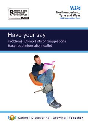 A member of staff or a carer can support you to read this booklet. They will be able to answer any questions that you have.