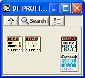 Profibus menu and example 3 Profibus menu and example The delivery package includes VI s to initialize the DF PROFI II as DP-Slave.