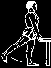 4) Hip abduction Lying with your legs out straight in front of you, keeping both legs straight and your toes pointing towards the ceiling throughout, move your operated leg out to the side slowly.