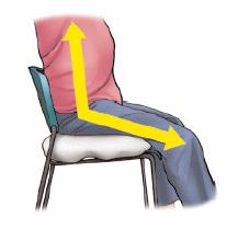 Avoid low chairs (your occupational therapist will advise you of your safe sitting height and should