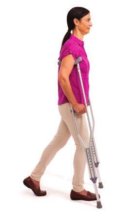 Getting Around at Home When you re ready, you may progress from a walker to crutches or a cane.