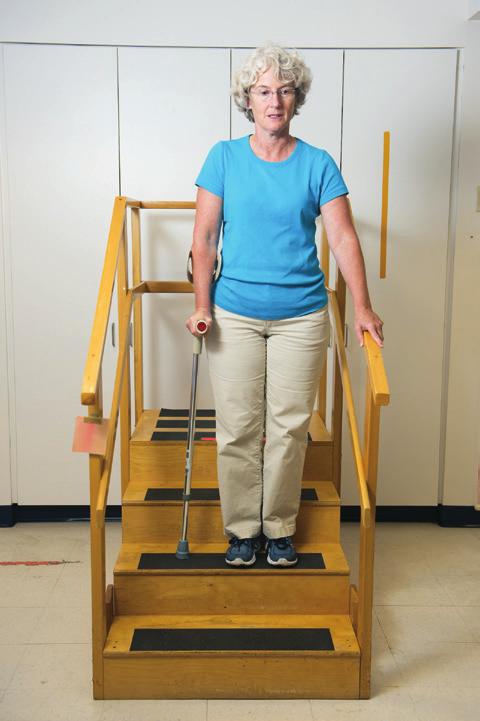 Managing Stairs A handrail will make things easier and safer for you.