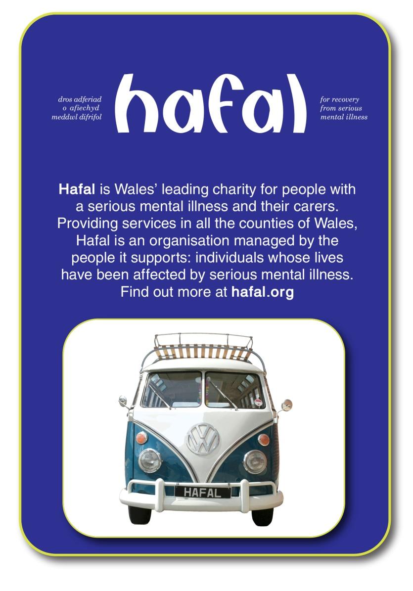 Work across Hafal's projects Hafal continues to support its projects to provide physical health activities and to encourage service users and carers to live a healthy lifestyle.